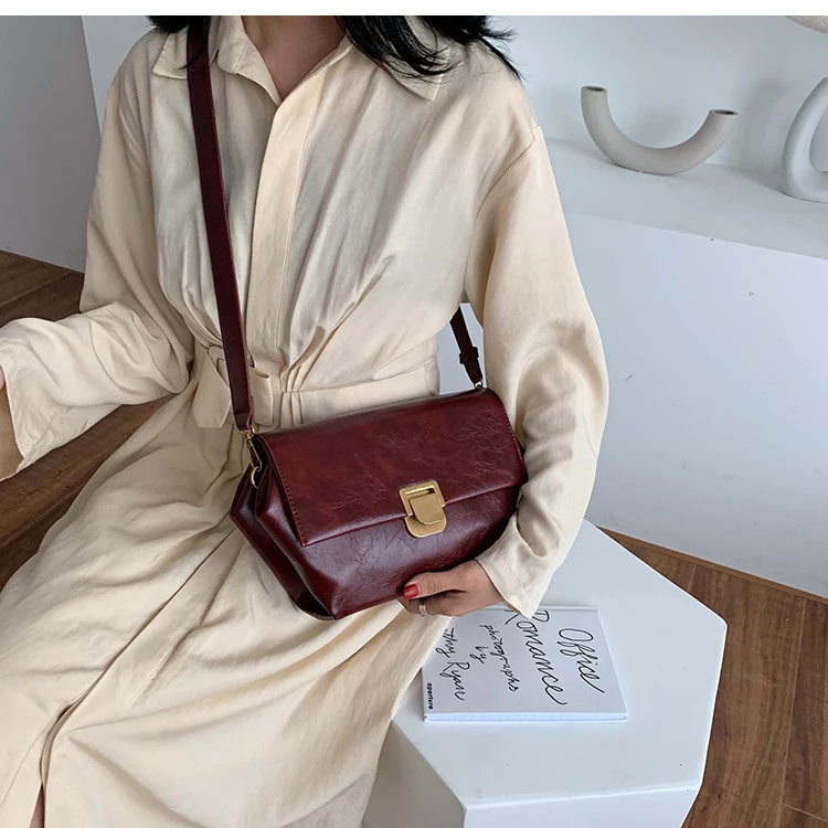 Female Bag Popular New Wave Korean Version of The Simple Retro loui vuiton Fashion Small Square Bag Women Hand Bags
