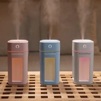 

240ML LED Air Humidifier Aromatherapy Oil Diffuser Mini Sprayer Portable USB Atomizer Car Air Purifier Aromatherapy Atomizer