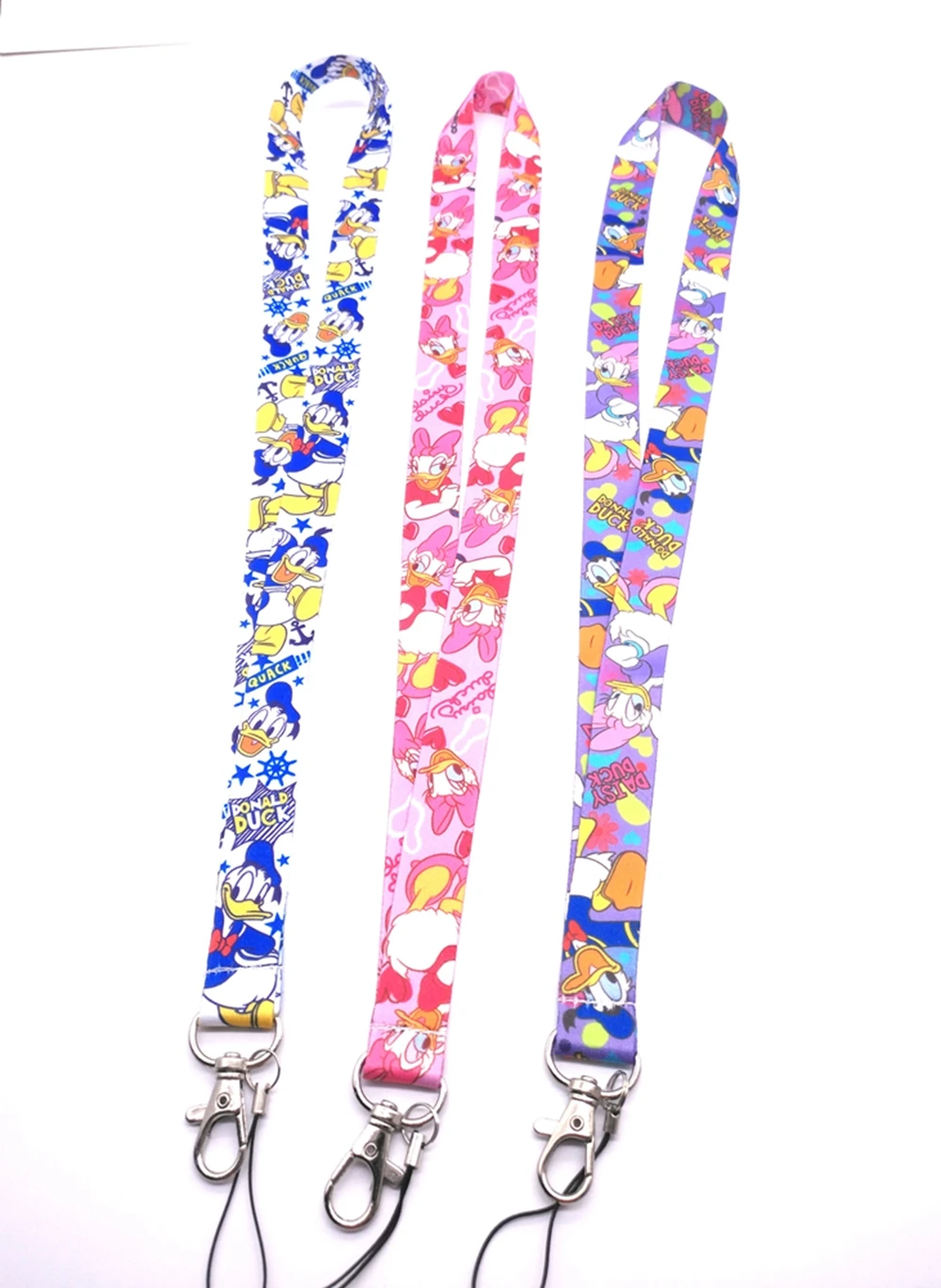 

10pcs/20pcs/30pcs/50pcs cartoon Daisy Donald Duck lanyard Neck Strap Lanyard Mobile Phone Key Chain ID Badge R41