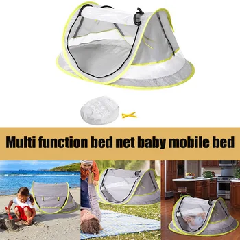 

Newly Baby Kid Beach Tent Folding Sun Protection Portable Travel Tent Infant Sun Shelters Mosquito Net