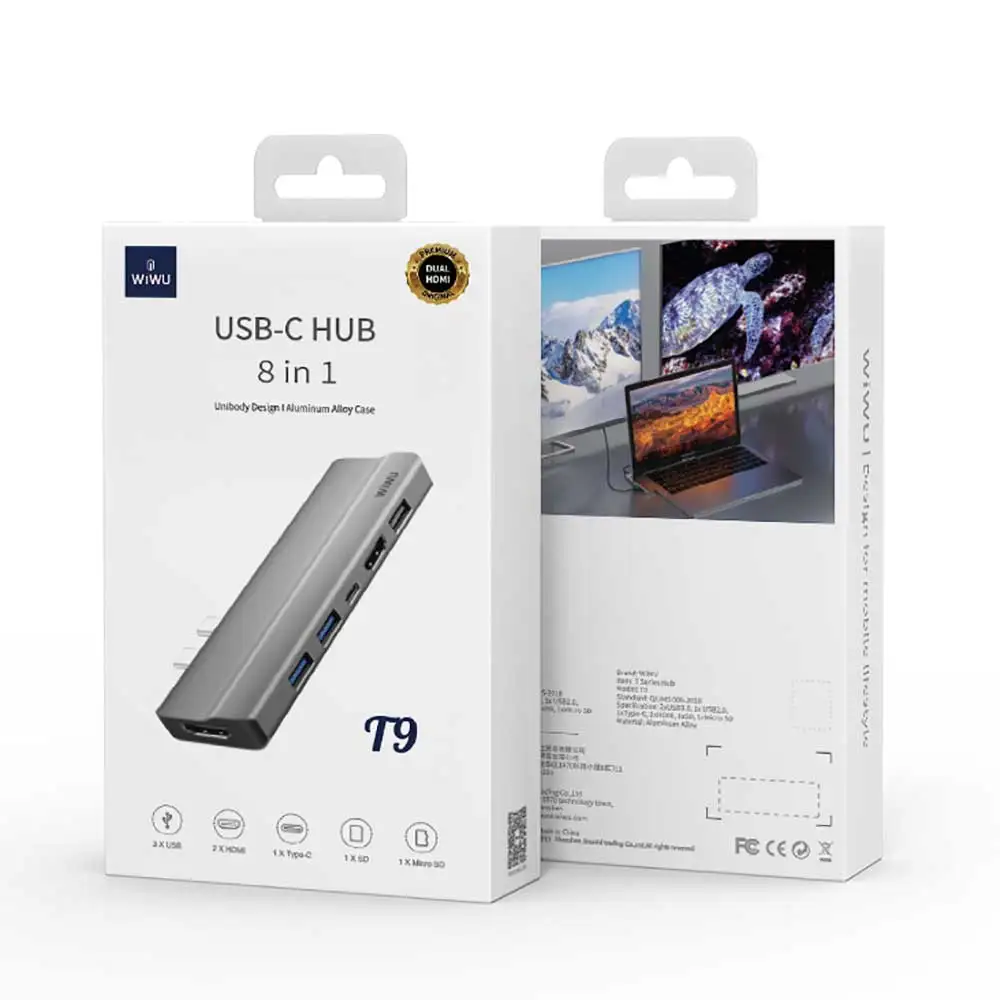 Multi-Function Dual Tipo C Hub USB, 3.0