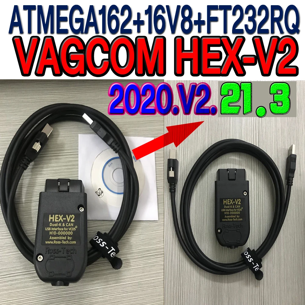 Самый высокий VAG COM Электрический тестер HexV2 20 13 USB интерфейс для VW AUDI Skoda Seat