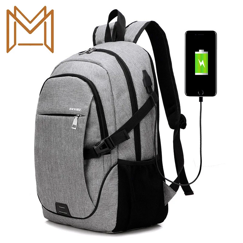

Usb Charge Man Backpack Guard Against Theft Password Lock Both Shoulders Package High Middle School Student Bag Travel