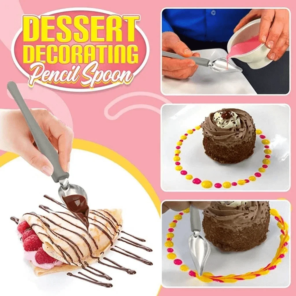 2020 DIY ложка для шоколада десертная декора фильтрующие ложки украшения торта