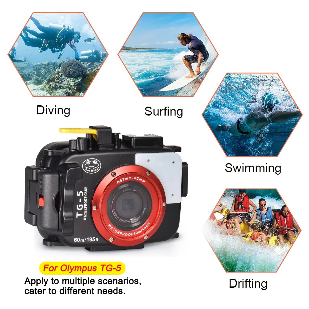 Seafrogs 60M Underwater Diving Waterproof Camera