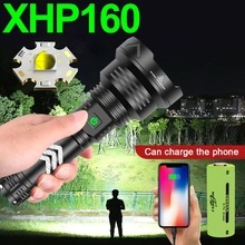 2021 mais novo xhp160 mais poderoso led lanterna tocha luz recarregável tático flash luz 18650 xhp90 caça usb led lanterna