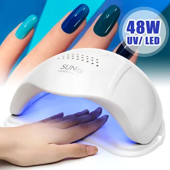 

SUN5X 48W UV LED Lamp Nail Dryer 24 LEDs Professional Fast Dry All LED UV Gel Nail Polish Nail Art Manicuring Tool w/2pcs Sensor