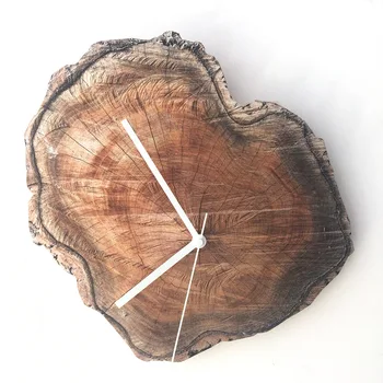 

Funlife Wood Grain Wall Clock,Silence Bedroom Wall Watch,Modern Creative Living Room Home Decor Wooden Clock 11'' Free Shipping