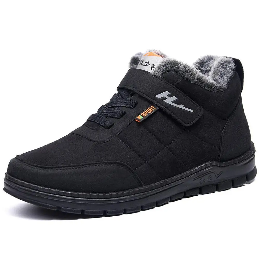 

Luxury Men Winter snow Boots Warm Thicken Men's Ankle Boot Fashion Male casual Outdoor walking shoes comfortable Plush snow shoe