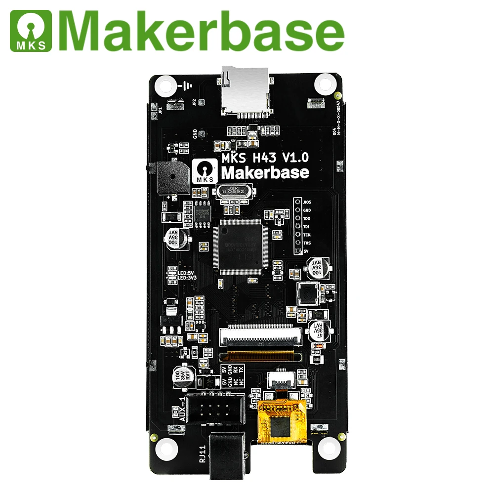 Peças de Impressora Controlador de Exibição Capacidade da Tela Toque para Marlin2.x Makerbase Inteligente 4.3 Polegada Ips Lcd 800*480 hd Mks H43 V1.0 3d - Imagem 5