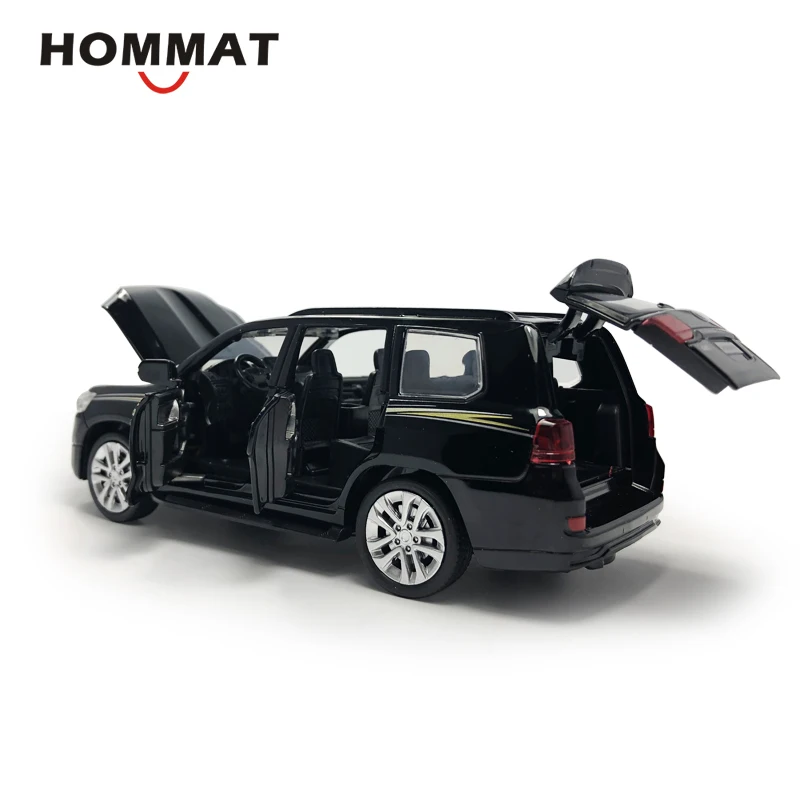 Hommate 1:32 Toyota Land Cruiser SUV металлическая Игрушечная машина из сплава модельные листы-и-игрушки-модели автомобилей Подарочные игрушки для детей мальчиков автомобилей