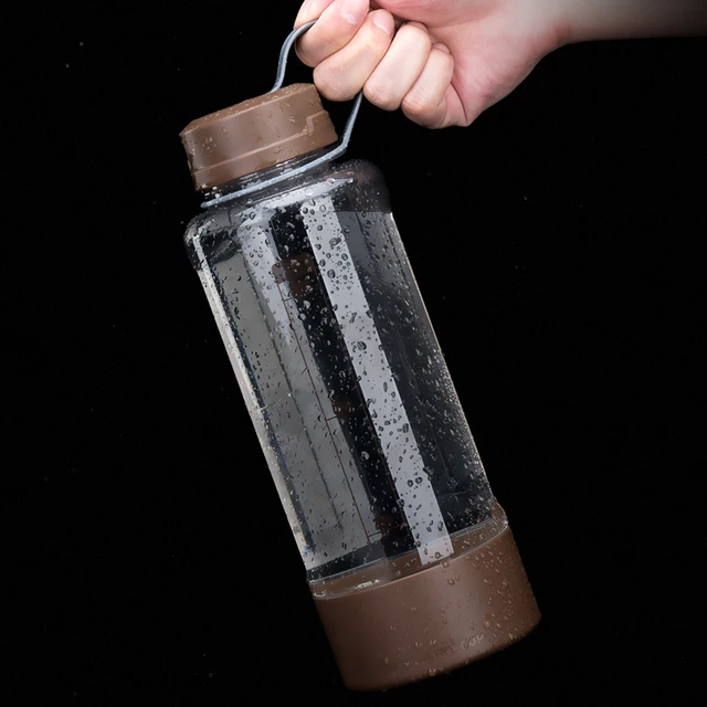 US $25.41 Drinking Water Bottle 1000ml Sport Leakproof Portable Plastic Travel Big Cycling Biking Cover Light