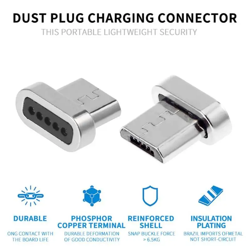 Magnetic Cable Plug Micro USB Type C 8 Pin Magnet Fast Charging Adapter Support Dropshipping