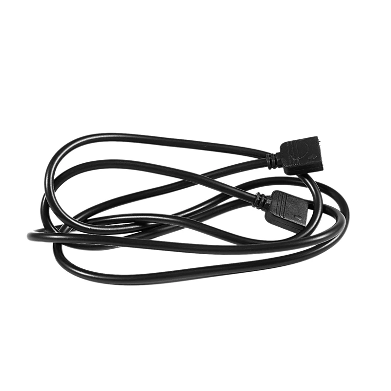 Светодиодный полосы RGB 4 Pin женский разъем кабель-удлинитель Черный 1 м