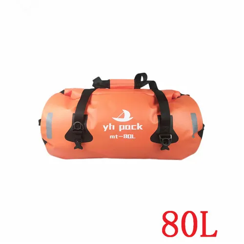 40L 66L 80L 90L Motorcycle Bag Car Waterproof Storage Pack Outdoor Travel Large Capacity Bags 2019New Shoulder Bag Saddle bag - Название цвета: Orange-80L