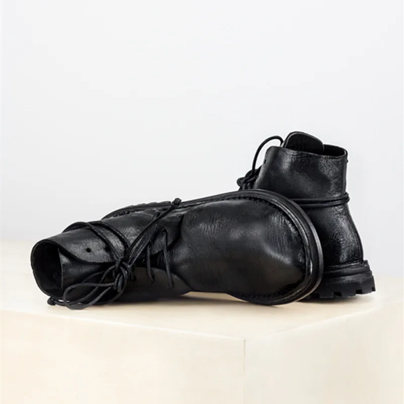 Ботильоны для женщин на шнуровке; Bota Feminina; обувь на низком каблуке; Botas Mujer модные sapato feminino кожаные ботинки сапоги для женщин De Mujer; большие размеры