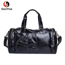 Спортивная сумка для спортзала и путешествий, Высококачественная сумка через плечо из искусственной кожи, большая вместительность, модный крутой бизнес-чемодан, сумка для хранения на открытом воздухе