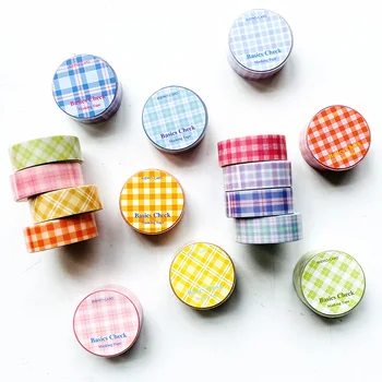 

3m Basics Check Series Retro Design Masking Tape Scrapbooking Decorative Washi Tape Diary Notebook Album DIY Craft Stationery