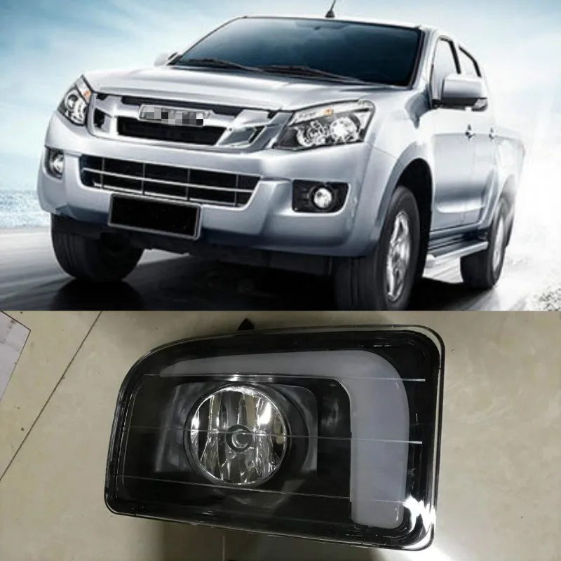 مصابيح تشغيل نهارية بإضاءة ليد لإيسوزو ، غطاء ضباب بإشارة انعطاف ، DRL ، ABS ، من نوع ABS ،أجل ايسوزو ، ، من 12 فولت ، مجموعة 1