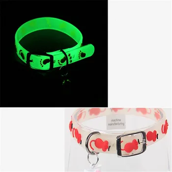 

Luminous Cat Collar For Small Dogs Puppies Cat Rubber Collar Pet Supplies Product Adjustable Christmas Decoration Drop Shipping