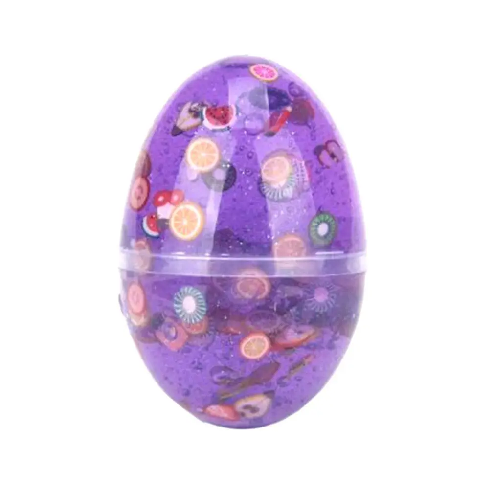 Modeling Clay Transparent Magic Plasticine Slime Stress Relief Toy Sludge Toy for Kids and Adults Super Soft and Non-sticky - Цвет: Фиолетовый