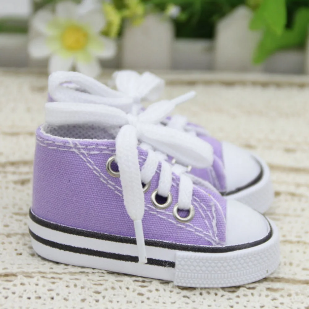 1/3 Doll Shoes 7.5cm Canvas Shoes for BJD Doll Fashion Mini Shoes for Russian DIY Handmade Doll Accessories 13