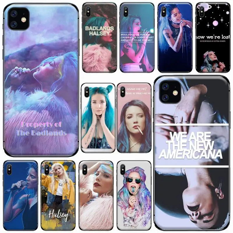 

Halsey Colors Lyrics Badlands Smart Phone Case for iPhone 11 12 pro XS MAX 8 7 6 6S Plus X 5S SE 2020 XR