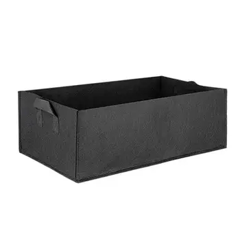 

Rectangular Garden Grow Pots Felt Plants Bags Planting Container Pots with Handles Outdoor Indoor Garden Growing Pot