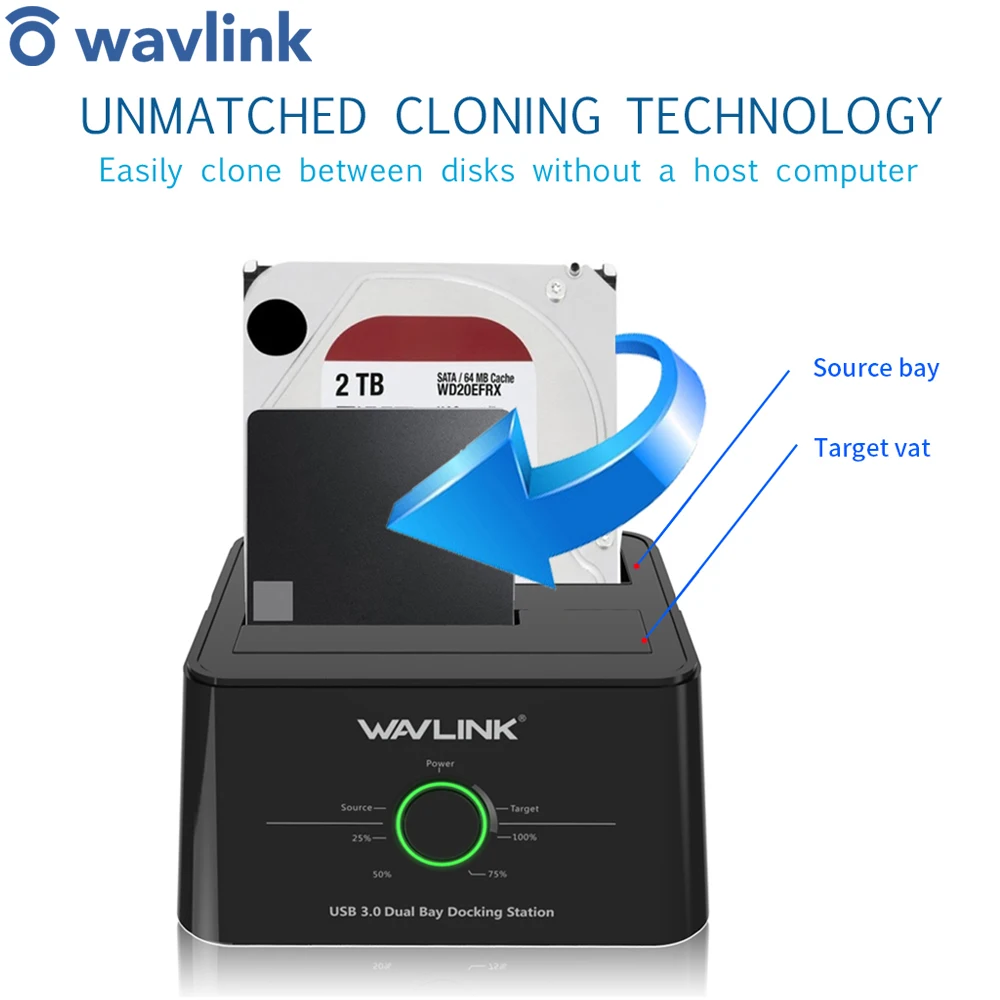 Wavlink USB3 0 To SATA 2 Bay Hard Drive Docking Station 5Gbps For 2 5 3 wavlink-usb3-0-to-sata-2-bay-hard-drive-docking-station-5gbps-for-2-5-3