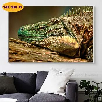 

5d Diy Diamond Mosaic Embroidery Animals Rhinestone Full Square Round Diamond Painting Lizard Decor Home Room Teen Gifts For Men