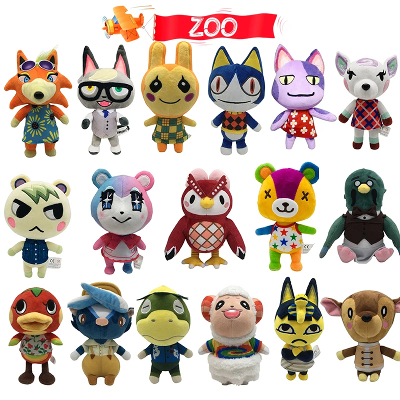 Kawaii Animal Crossing Plush Toy Dolls Merry Coco Diana Zucker Punchy