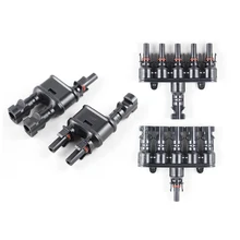 2 пары M/FM от 2 до 1 5 до 1 MC4 T филиал панели солнечные мужской женский соединительный кабель Провода муфта Combiner