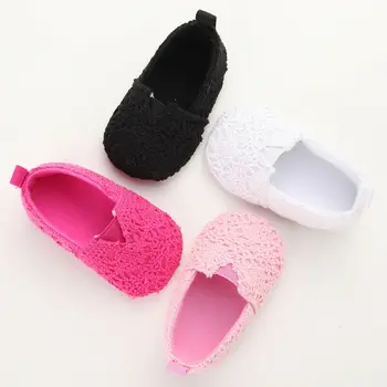 

0-18M Newborn Kid Baby Girl Lace Shoes Elegant Crib Pram Soft Sole Anti-slip Prewalker Cute Party Princess Sweet Sneaker