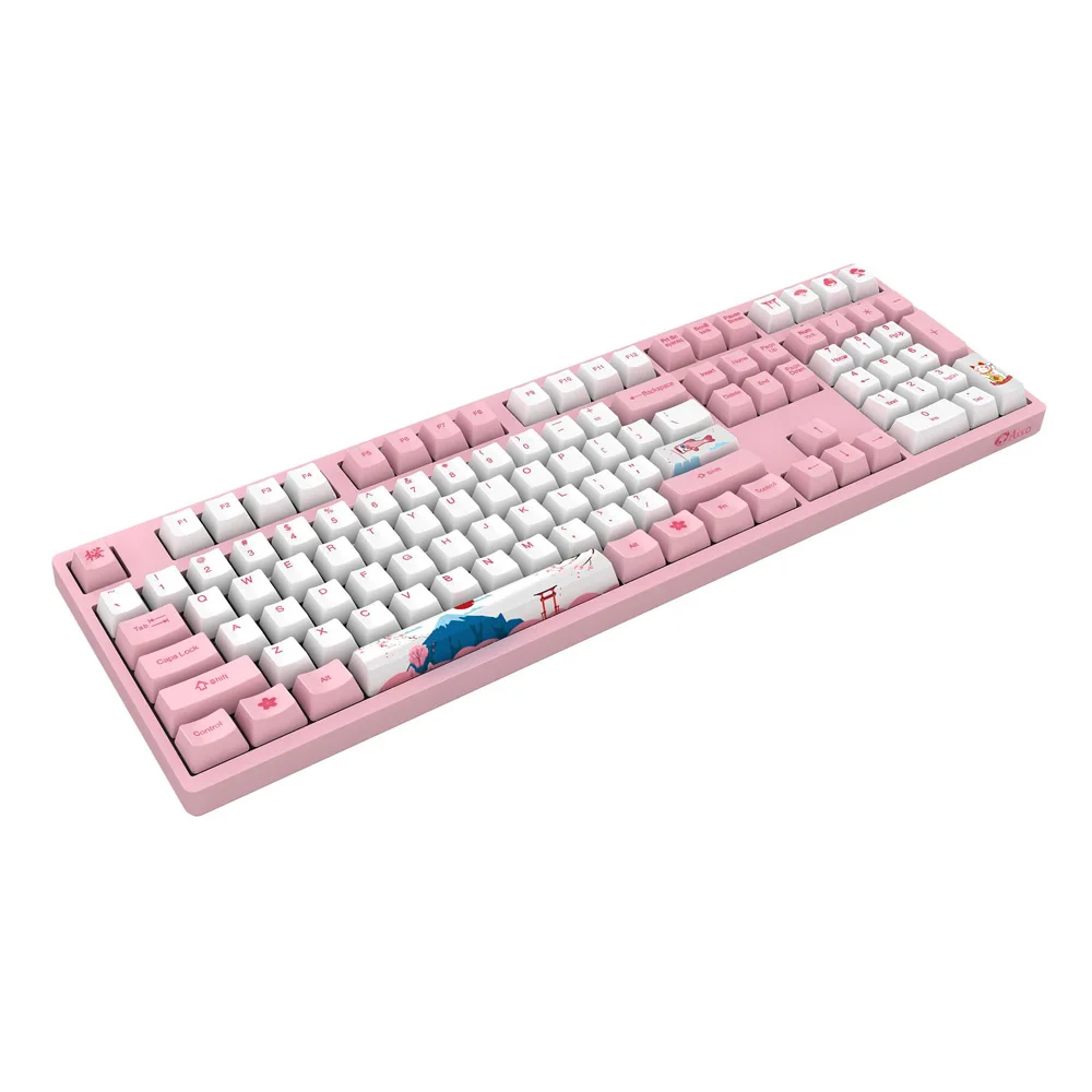  Akko X World Tour - Tokyo108+6 Keys Keycap OEM Profile PBT Keycap Keycaps Set for Cherry MX Switch 
