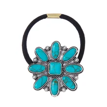  Elastic Hair Bands For Women Fashion Hair Accessories Headband Ethnic Jewelry Stone Hair Bands 