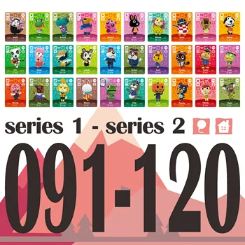 

091-120 Animal Crossing Stickers Amiibo Amibo Card Nfc Ntag215 for NS Games Animal Crossing New Horizons Set Seasons Series 1 2