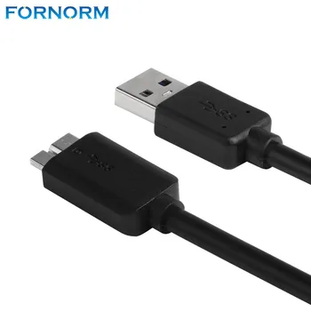 

FORNORM USB 3.0 Male A to Micro B Data Cable Cord Adapter Converter With External Power Cable For Mobile Hard Drive Disk 50cm