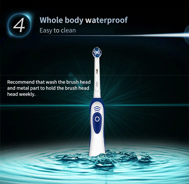 Oral B Electric Toothbrush Rotation Clean Teeth Adult Teeth Brush DB4010 Electric Tooth Brush With 4 Extra Replacement Heads