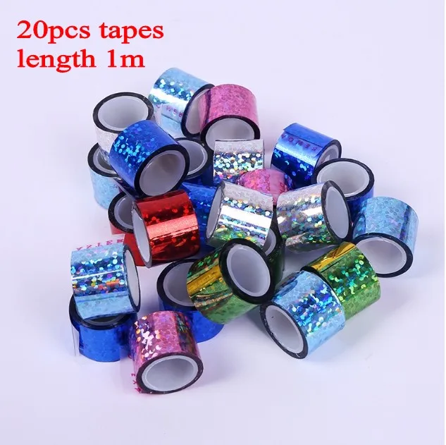 D 20pcs random 20 шт./лот 1,1 см* 2 м Мини красочная Водонепроницаемая декоративная лента Скотч DIY Скрапбукинг наклейка этикетка Маскировочные ленты(без коробки - Цвет: D 20pcs random