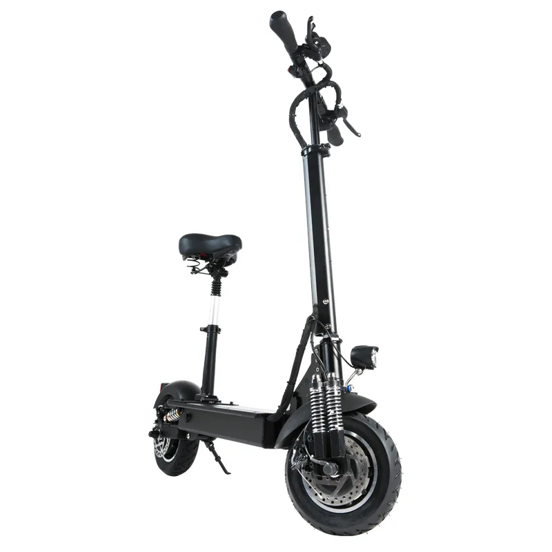 Janobike Электрический скутер для взрослых 52 в/2000 Вт 10 дюймов дорожный велосипед складной электрический скутер двойной мотор электрический мотоцикл