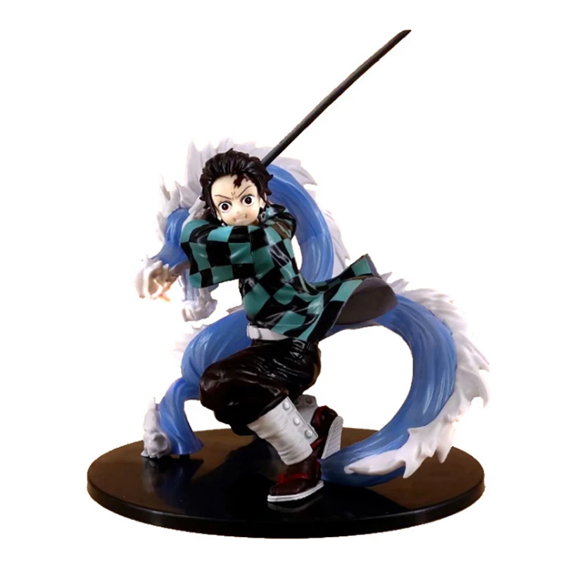

25cm Japan Anime Devil's Blade Tanjiro Handmade PVC Figure Action Toys Figurals Model Dolls Brinquedos