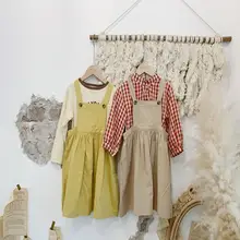 Лидер продаж, платье-майка для девочек модная детская одежда без рукавов платья для девочек от 1 до 6 лет