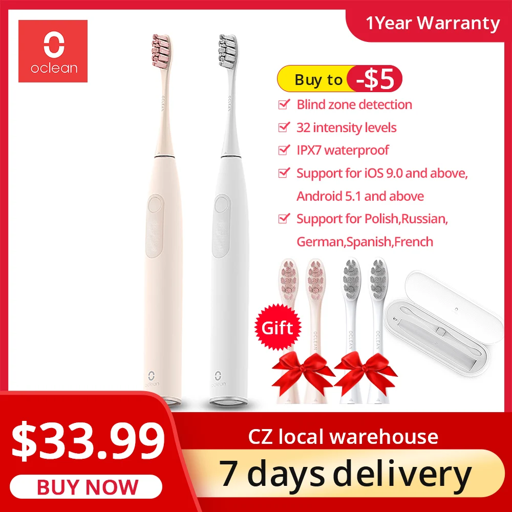 Oclean Z1 Sonic Electric Toothbrush IPX7Waterproof Ultrasonic Automatic Sonic Toothbrush Fast Charging Smart Electric Toothbrush Oclean Z1 Sonic Electric Toothbrush IPX7Waterproof Ultrasonic Automatic Sonic Toothbrush Fast Charging Smart Electric Toothbrush