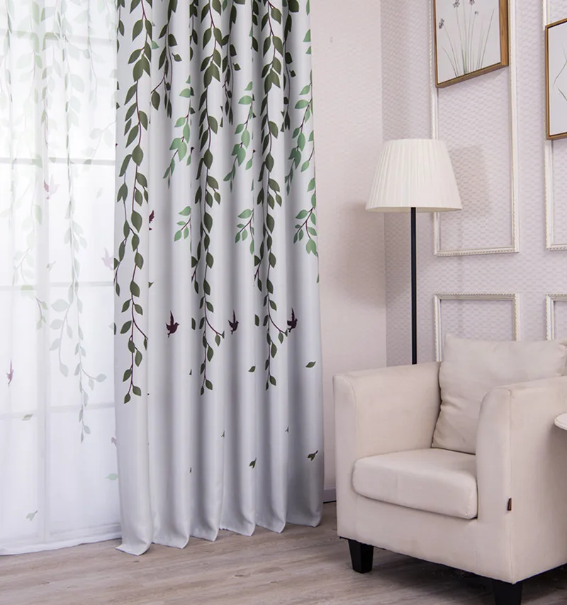 

Modern Blackout Curtains For Living Room Bedroom Printed Window Curtains Thick Curtains For Kitchen Finished Cloth Drapes Blinds