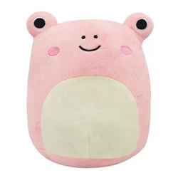 Almohada suave de rana de dibujos animados para niños, muñeco de vaca de peluche de 20 30cm, regalo de cumpleaños