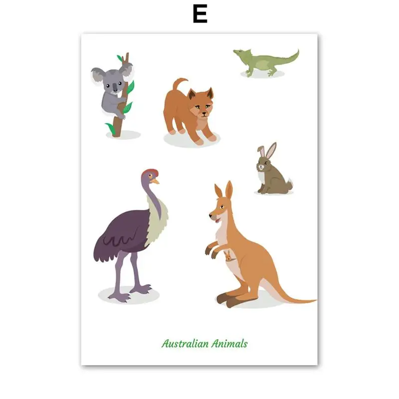 Wild-Animal-Lion-Giraffe-Fox-Whale-Nursery-Wall-Art-Canvas-Painting-Nordic-Posters-And-Prints-Wall (7)