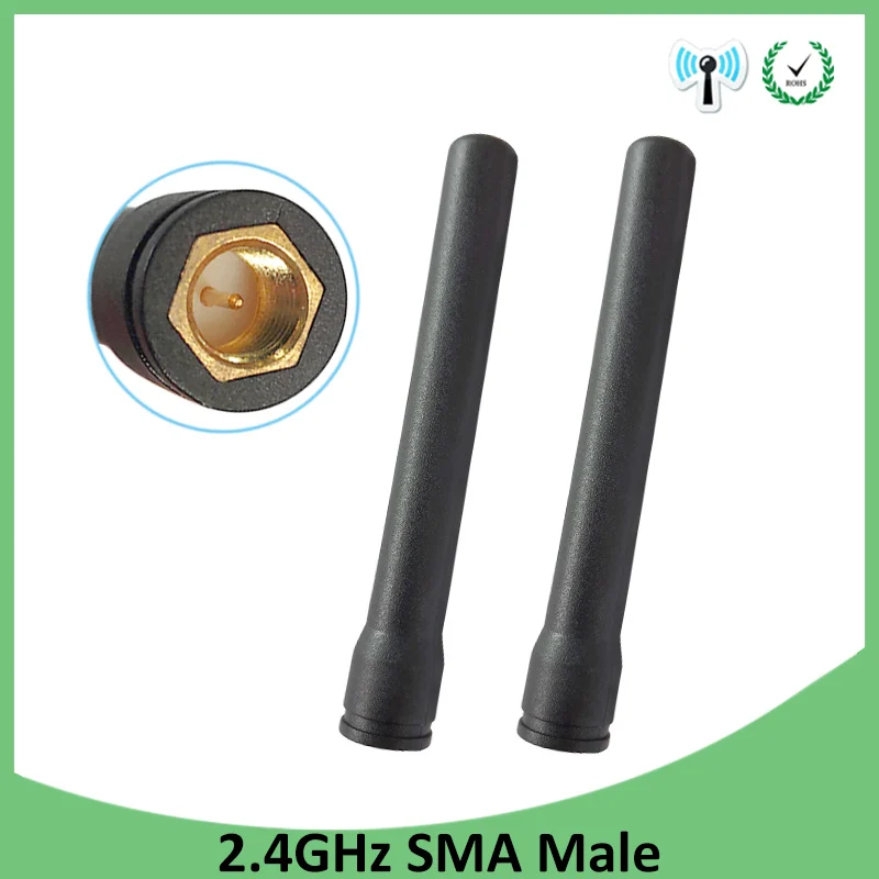 10 шт. антенна 2 4G 3dbi sma Wi-Fi 4 ГГц | Мобильные телефоны и аксессуары