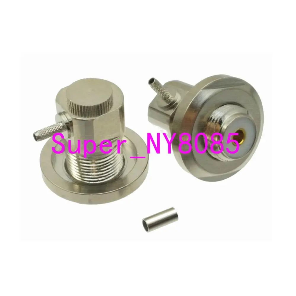 

UHF female SO239 Jack bulkhead right angle crimp RG174 LMR100 RG316 RF connector