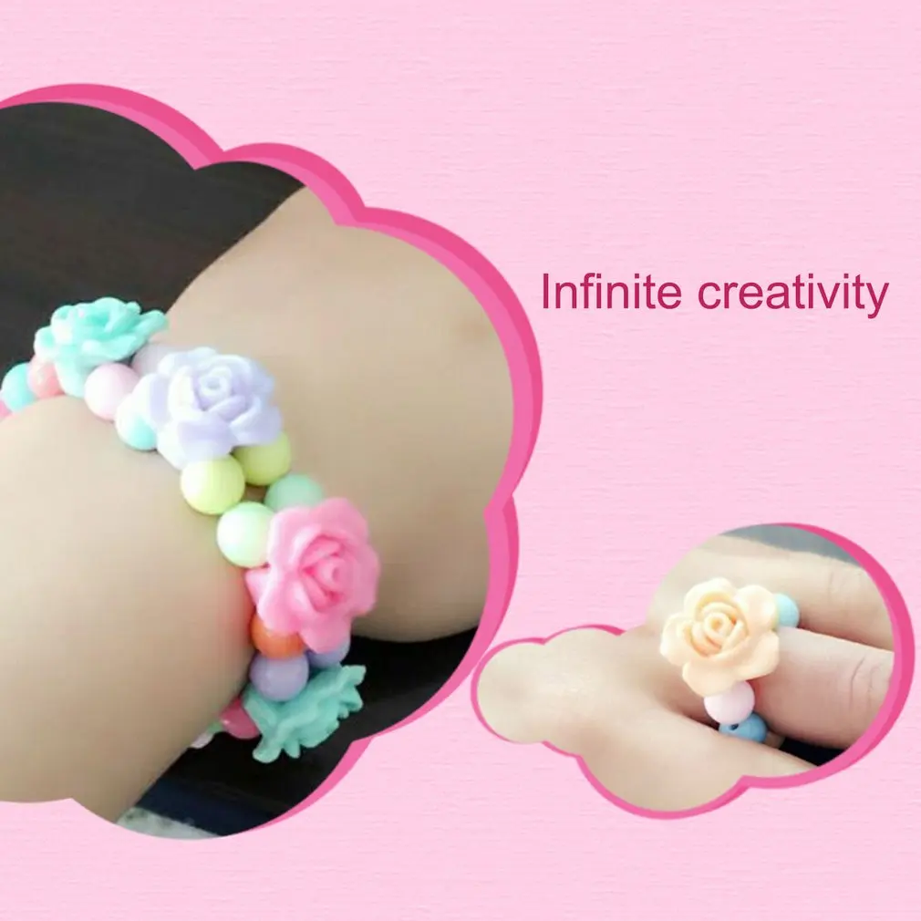 DIY Acrylic Bead Kit With 10 Grids Plastic Box Handmade Jewelry Beads Set Necklaces Bracelet Making Educational Toy For Children DIY Acrylic Bead Kit With 10 Grids Plastic Box Handmade Jewelry Beads Set Necklaces Bracelet Making Educational Toy For Children