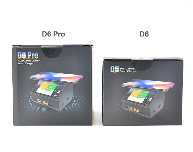 HOTA D6 Dual/Pro умное зарядное устройство AC200W DC650W 6S 15A для Lipo LiIon NiMH батарея с iPhone samsung Беспроводная зарядка
